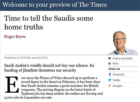 Arabia Saudí patrocina el terrorismo y compra el silencio de Occidente